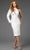 Terani Couture 251C4170 - Jeweled Accent High Neck Evening Dress Cocktail Dresses 00 / Ivory