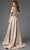 Terani Couture 251E3233 - Embroidered Pleated Overskirt Evening Dress Mother of the Bride Dresses