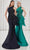 Terani Couture 251E4265 - Beaded Applique Asymmetric Evening Gown Evening Dresses 00 / Navy