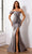 Terani Couture 251E4555 - Bow Detailed Asymmetric Satin Evening Dress Evening Dresses