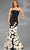 Terani Couture 251GL4184 - Floral Appliqued Straight Neck Evening Gown Evening Dresses