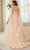 Terani Couture 251GL4184 - Floral Appliqued Straight Neck Evening Gown Evening Dresses