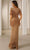 Terani Couture 251GL4349 - Illusion Neckline Tulle Sheath Evening Gown Prom Dresses