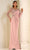 Terani Couture 251M4423 - Illusion Bateau Beaded Accent Evening Gown Mother of the Bride Dresses 00 / Dusty Rose