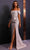 Terani Couture 251M4435 - Straight Neck Jacquard Evening Dress Mother of the Bride Dresses