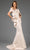 Terani Couture 251M4448 - Ruched Off Shoulder Metallic Evening Gown Mother of the Bride Dresses 00 / Champagne