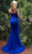 Terani Couture 251P4023 - Strapless Asymmetric Pleated Prom Gown Evening Dresses