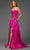 Terani Couture 251P4061 - Straight Neck Beaded Applique Prom Gown Special Occasion Dress