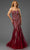 Terani Couture 251P4641 - Beaded Bodice Sweetheart Prom Gown Prom Dresses 00 / Wine