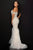 Terani Couture - Dazzling 2011GL2175 Embellished Off-Shoulder Feathere Pageant Dresses 10 / Silver Pearl