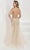 Tiffany Designs 16105 - Deep V-Neck Godets Evening Gown Evening Dresses