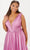 Tiffany Designs 16134 - Plunging V-Neck Glitter Ombre Ballgown Ball Gowns