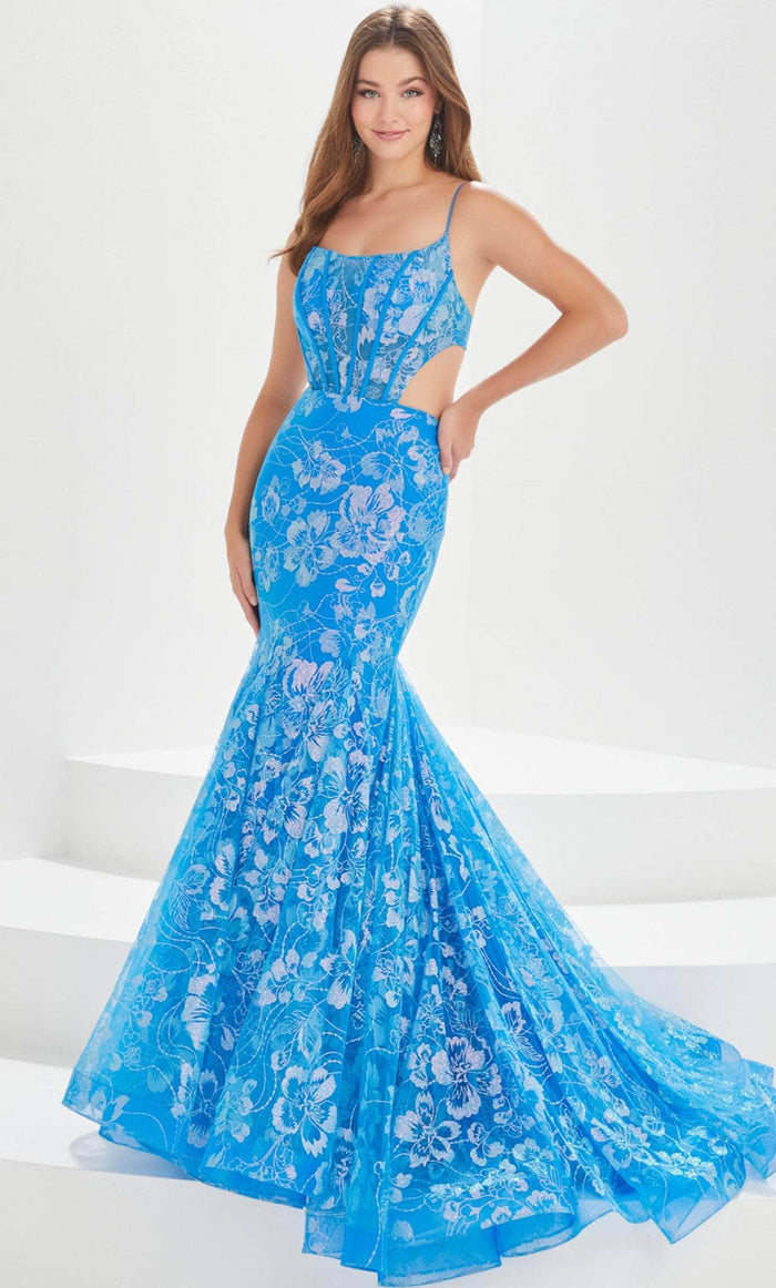 Tiffany Designs by Christina Wu 16011 - Scoop Neck Prom Gown Prom Dresses 0 / Bright Blue