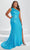 Tiffany Designs by Christina Wu 16040 - Sequined Prom Gown Prom Dresses 14W / Turquoise