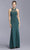 Trevi Collection - D144 Lace Halter Neck Trumpet Dress Evening Dresses XS / Hunter Green