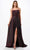 Trevi Collection D533 - Sleeveless Glitter Evening Gown Evening Dresses XS / Plum