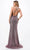 Trevi Collection D561 - Metallic Halter Evening Dress Evening Dresses