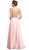 Trevi Collection - Embellished Plunging V-neck A-line Prom Dress Prom Dresses