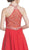 Trevi Collection - Embellished Sheer Halter A-line Homecoming Dress Cocktail Dresses