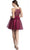 Trevi Collection - Halter Cocktail Dress with Ribbon Sash Waistband Cocktail Dresses