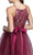 Trevi Collection - Halter Cocktail Dress with Ribbon Sash Waistband Cocktail Dresses