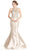 Trevi Collection L1833 - Cutout Back Beaded Prom Dress Evening Dresses XXS / Champagne