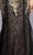 Trevi Collection - L2009 Applique V-Neck Evening Dress Evening Dresses S / Burgundy