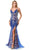 Trevi Collection L2692 - Sleeveless Sequin Lattice Prom Gown Prom Dresses