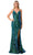 Trevi Collection L2692 - Sleeveless Sequin Lattice Prom Gown Prom Dresses XS / Green