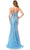 Trevi Collection L2754T - Embellished Evening Gown with Slit Evening Dresses