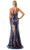 Trevi Collection L2754T - Embellished Evening Gown with Slit Evening Dresses