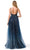 Trevi Collection L2788F - Glitter Tulle Prom Dress with Slit Prom Dresses