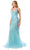 Trevi Collection L2816J - Sequined Mermaid Evening Gown Evening Dresses