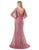 Trevi Collection M2751T - V-Neck Mermaid Evening Gown Evening Dresses