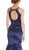 Trevi Collection - Ornate Halter Neck Trumpet Evening Gown Evening Dresses