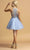 Trevi Collection - S2095 Beaded Halter Tulle Dress Homecoming Dresses