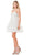 Trevi Collection S2828J - Butterfly Sequin Sweetheart Cocktail Dress Homecoming Dresses XXS / Off White