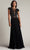 Tadashi Shoji CFC24324L - Pleated Chiffon Evening Gown Special Occasion Dresses