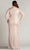 Tadashi Shoji BSJ20807LQ - Imanie Empire Draped Lamé Gown - Plus Size