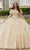 Vizcaya by Mori Lee 89404 - Butterfly Appliqued Off Shoulder Ballgown Ball Gowns