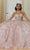 Vizcaya by Mori Lee 89478 - Floral Patterned Quinceanera Ballgown Quinceanera Dresses 00 / Blush