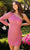 Primavera Couture 3849 - One Shoulder Long Sleeve Cocktail Dress Special Occasion Dress