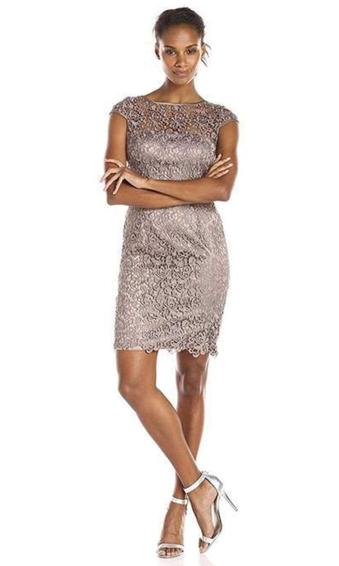 Adrianna Papell - 41877530 Crochet Lace Dress - 1 pc Buff In Size 4 Available CCSALE 4 / Buff