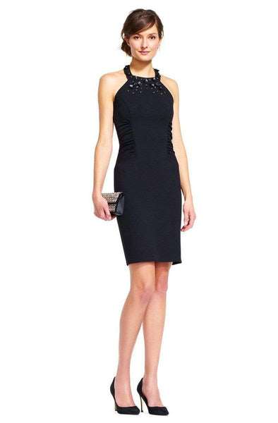 Adrianna papell embellished store halter sheath dress