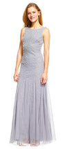 Adrianna Papell AP1E200672 Pearl Beaded Dress with Godet Skirt