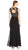 Adrianna Papell - AP1E201342 Ornate Plunging Sheath Dress in Black - 1 Pc Black in Size 16 Available CCSALE 16 / Black