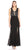 Adrianna Papell - AP1E201342 Ornate Plunging Sheath Dress in Black - 1 Pc Black in Size 16 Available CCSALE 16 / Black