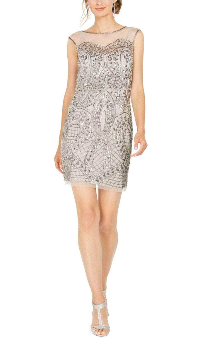 Adrianna Papell AP1E205834 - Sleeveless Beaded Cocktail Dress Cocktail Dresses