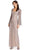 Adrianna Papell AP1E205923 - Long Bell Sleeve V-Neck Evening Dress Mother of the Bride Dresses