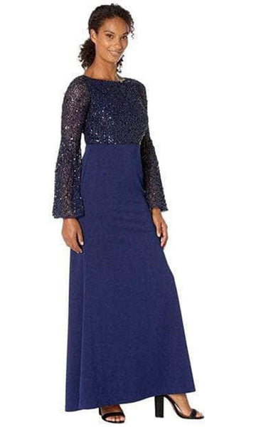 Adrianna papell 2024 navy long dress